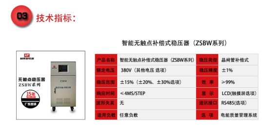 为客户选择合适的三相稳压器